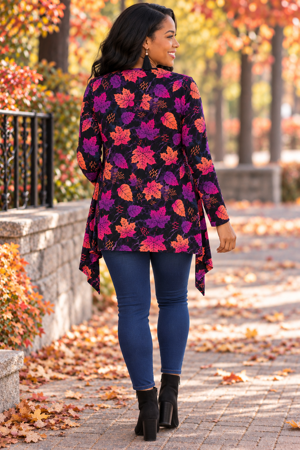 Fall Leaves - Women's Cardigan
