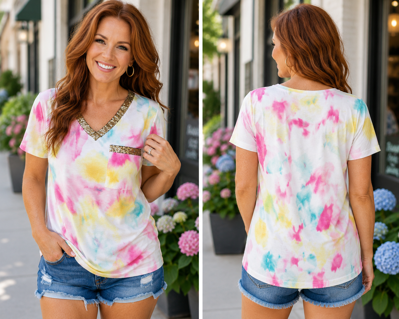 The Crystal - Women's Top with Sequins