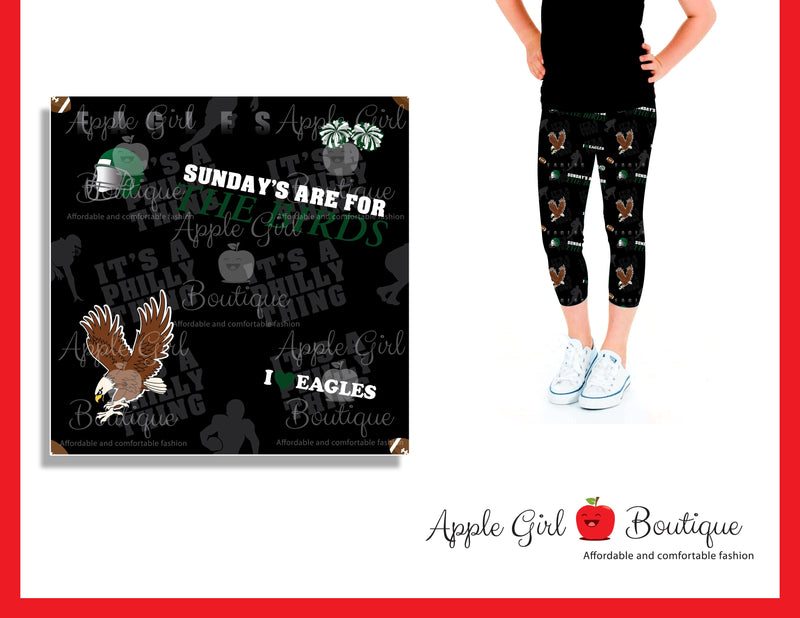 Sundays are for The Birds - Girl's Capris