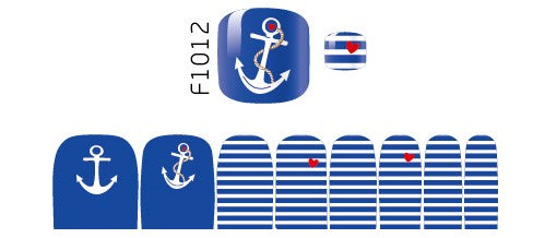Anchor's Away - Toenail Strips
