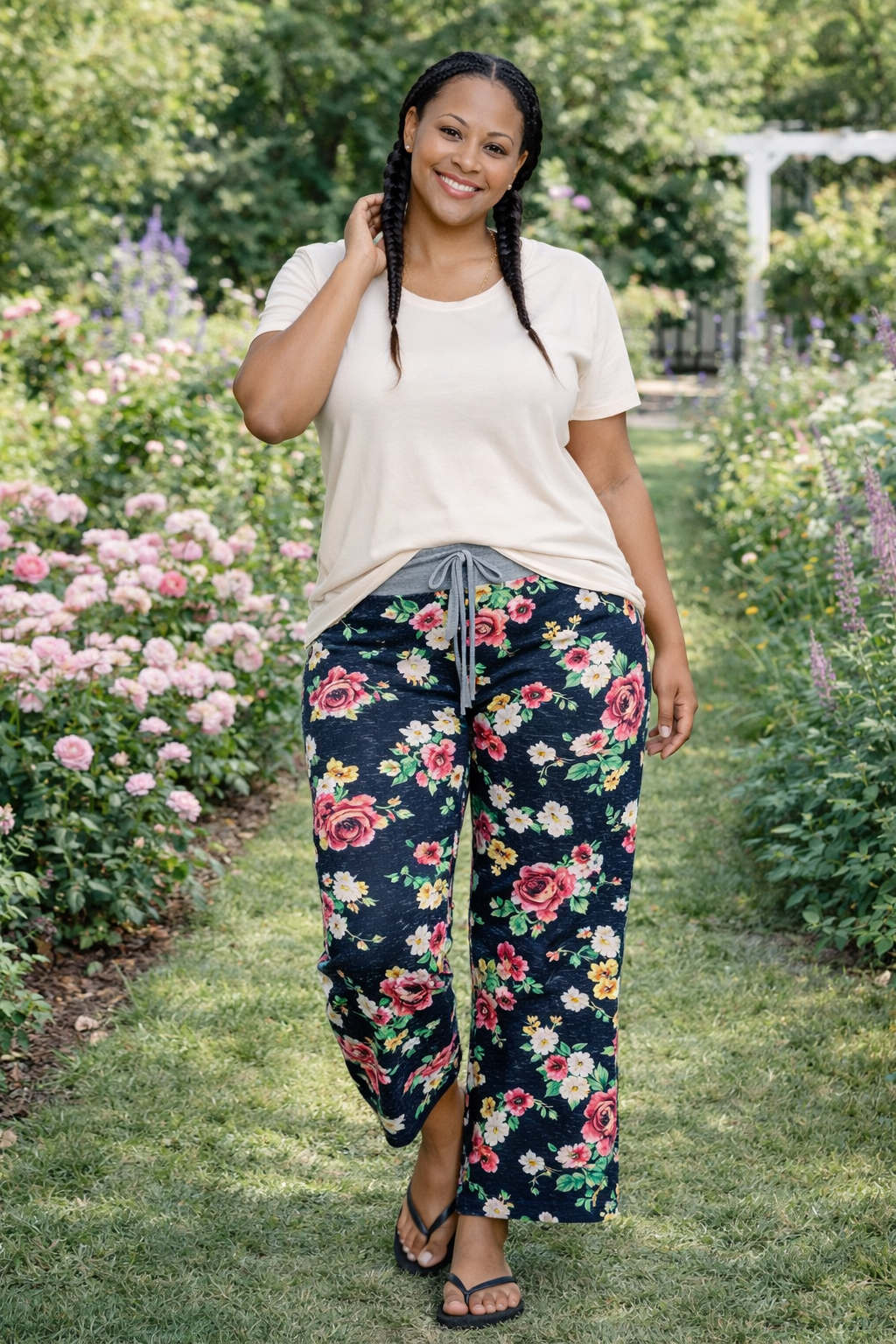 Forget Me Not Meadow - Women's Lounge Pants