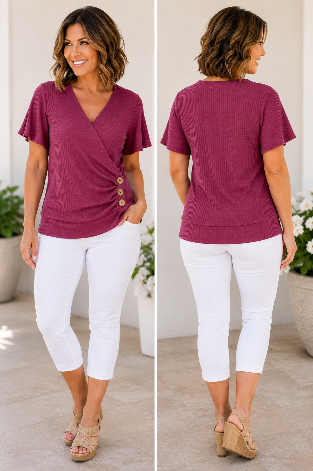 The Gabrielle - Women's Top in Marsala
