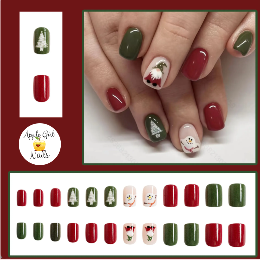 Gnome for the Holidays - Press On Nails