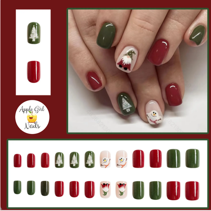 Gnome for the Holidays - Press On Nails