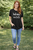 Hakuna Matata - Women's Short Sleeve Top in Black