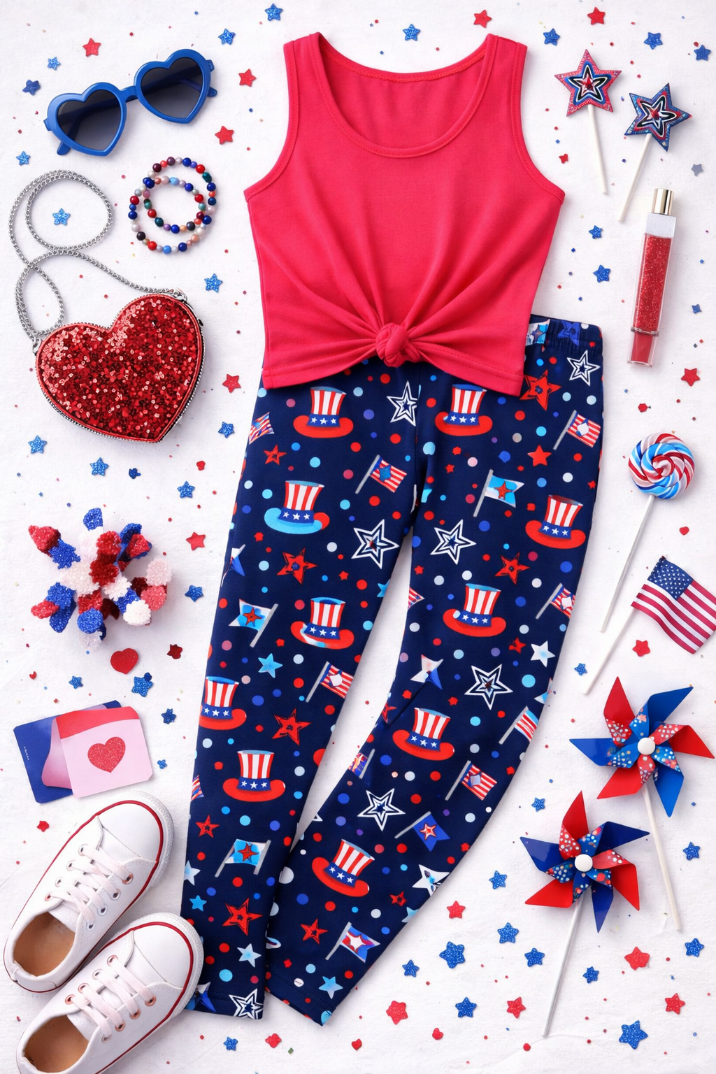 Hats Off America - Girls Leggings