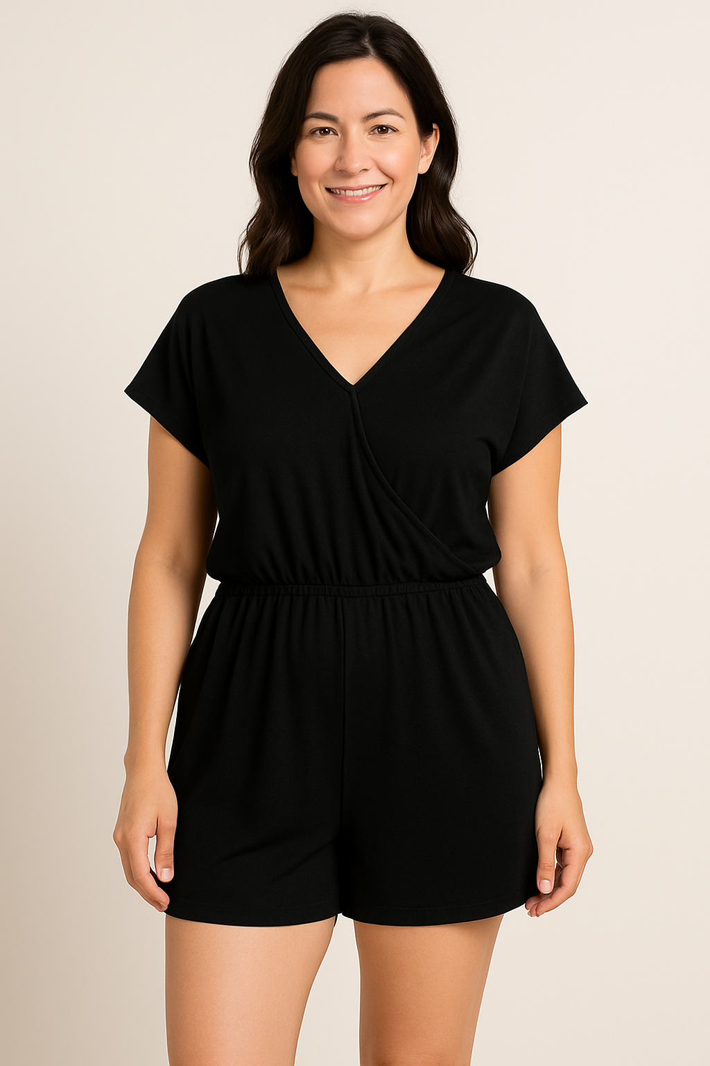 The Layane Romper in Black