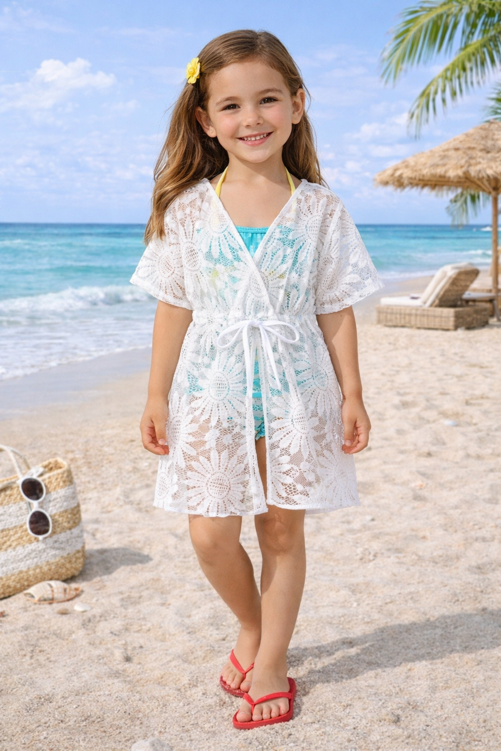 The Lily - Girls Cover Up in White