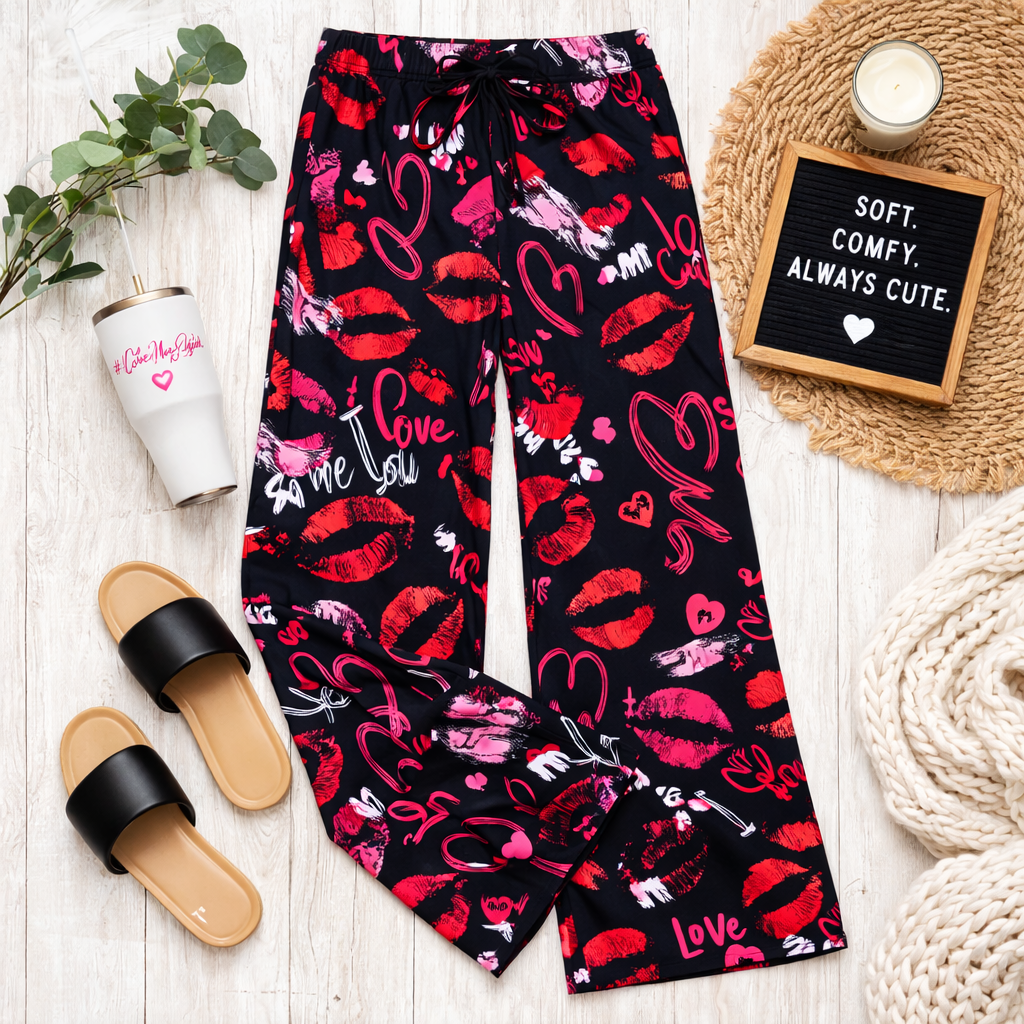 Love You Bunches - Women's Pajama Lounge Pant