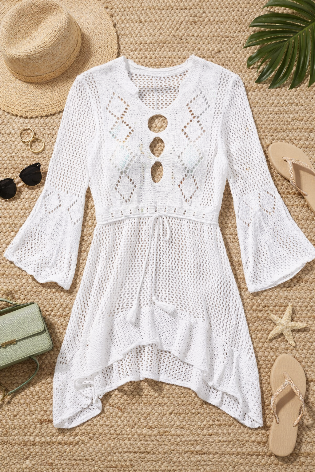The Madison - Women's Beach Cover Up in White