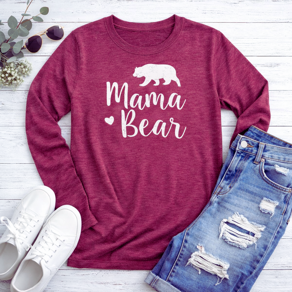Mama Bear - Women's Top in Heathered Cranbury