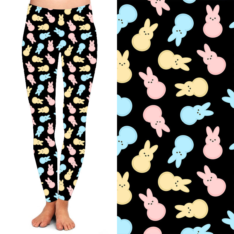Marshmallow Bunny Bliss - Women's Leggings PRE-ORDER
