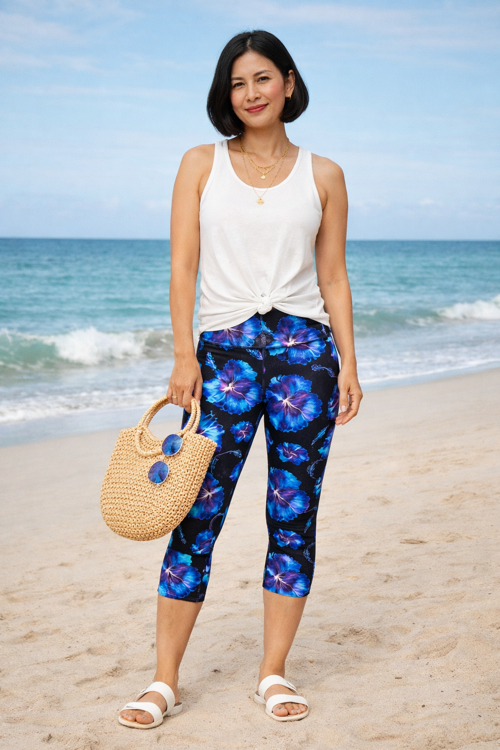 Midnight on the Island - Women's One Size Capris