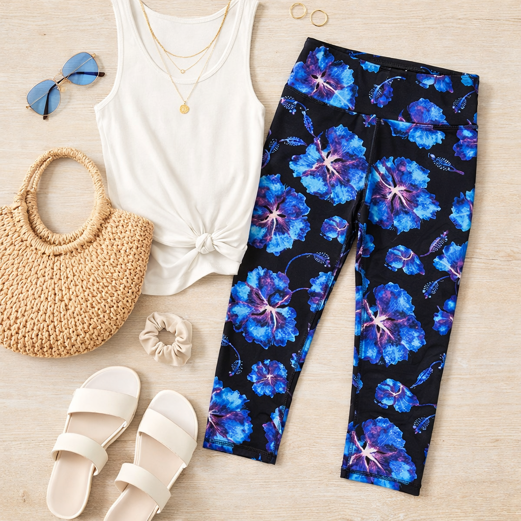 Midnight on the Island - Women's One Size Capris