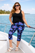 Midnight on the Island - Women's 3X/5X Plus Size Capris