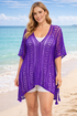The Nikki - Women's Beach Cover Up in Purple