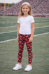 Pretty in Pigskins Football Leggings - Girls Leggings