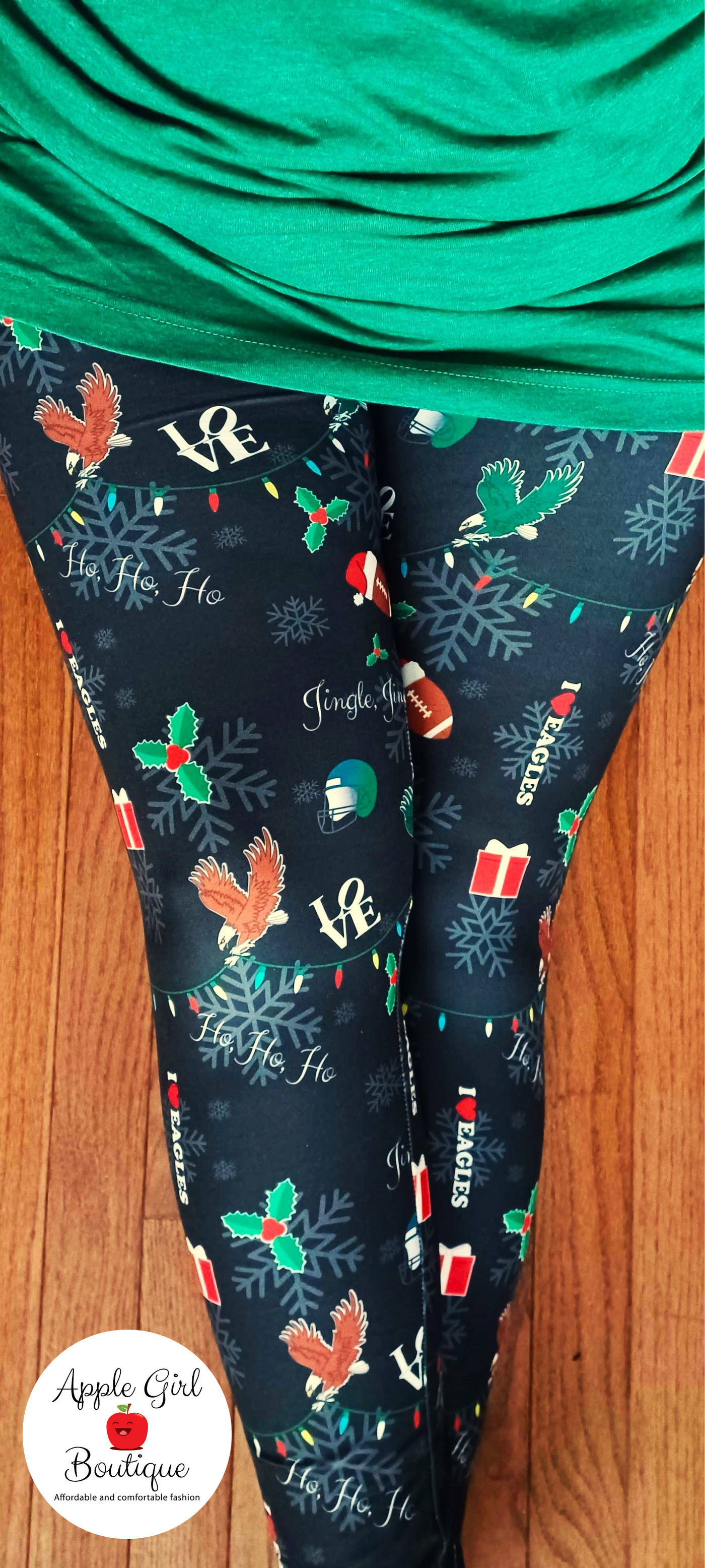 We Wish You a Philly Christmas Leggings Women s Leggings Apple