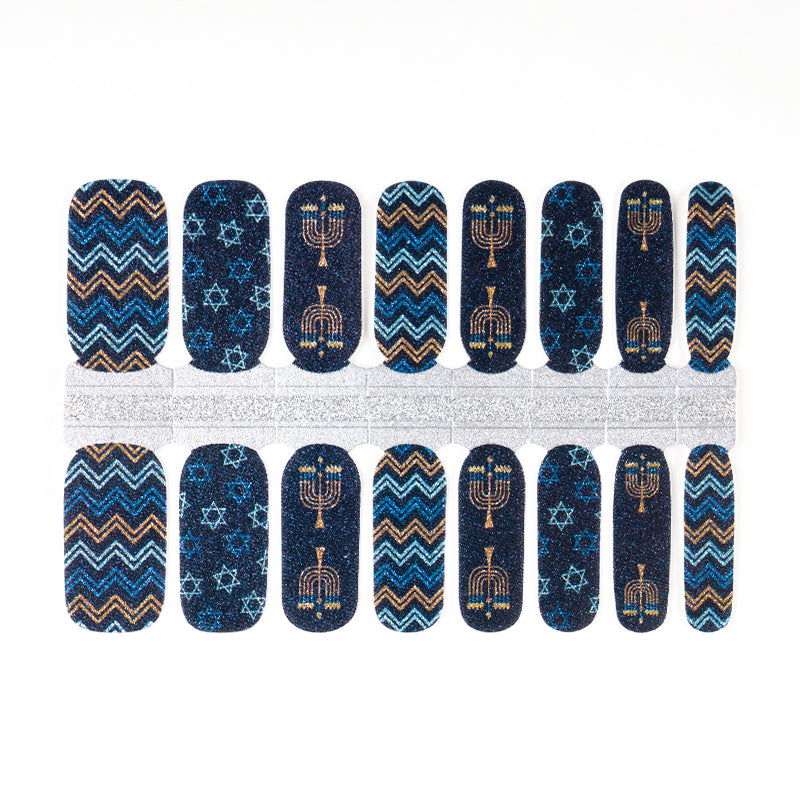 Hannukah Wishes - Nail Polish Strips