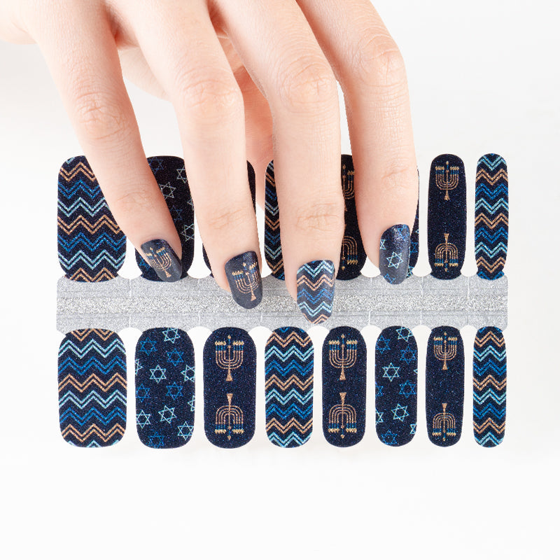 Hannukah Wishes - Nail Polish Strips