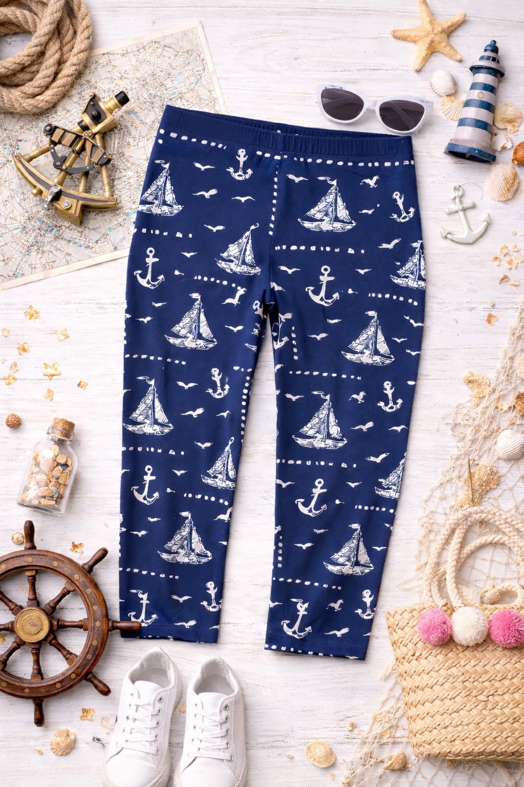 Anchors Away - Women's Plus Size Capris