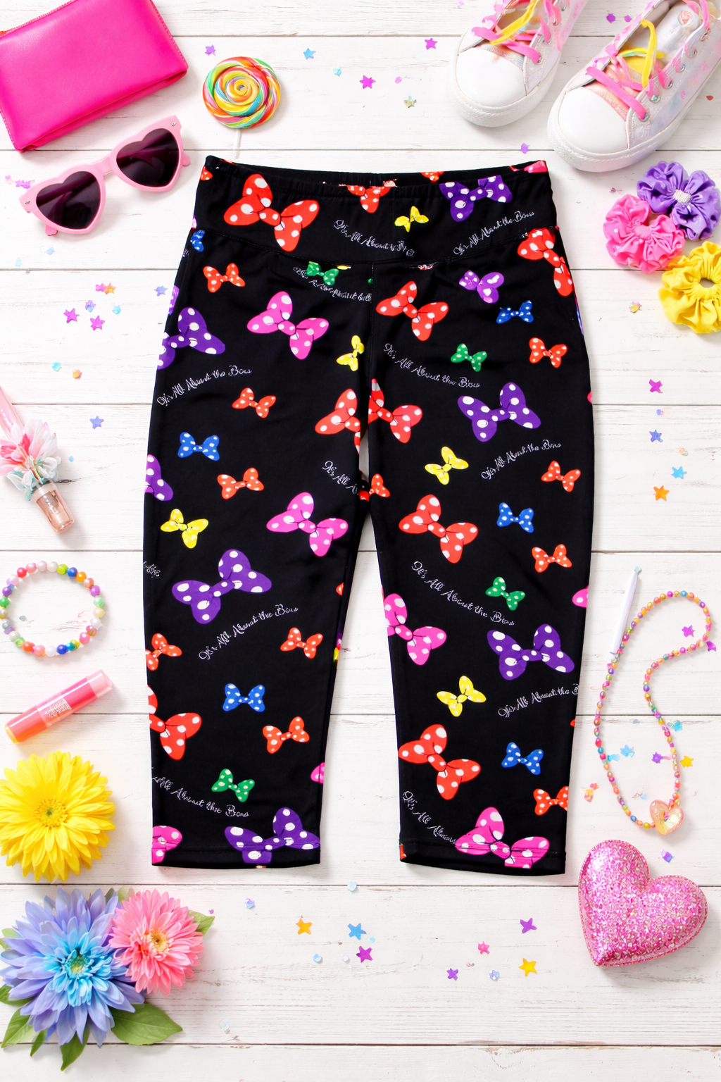 It's All About the Bow Capris- Girls