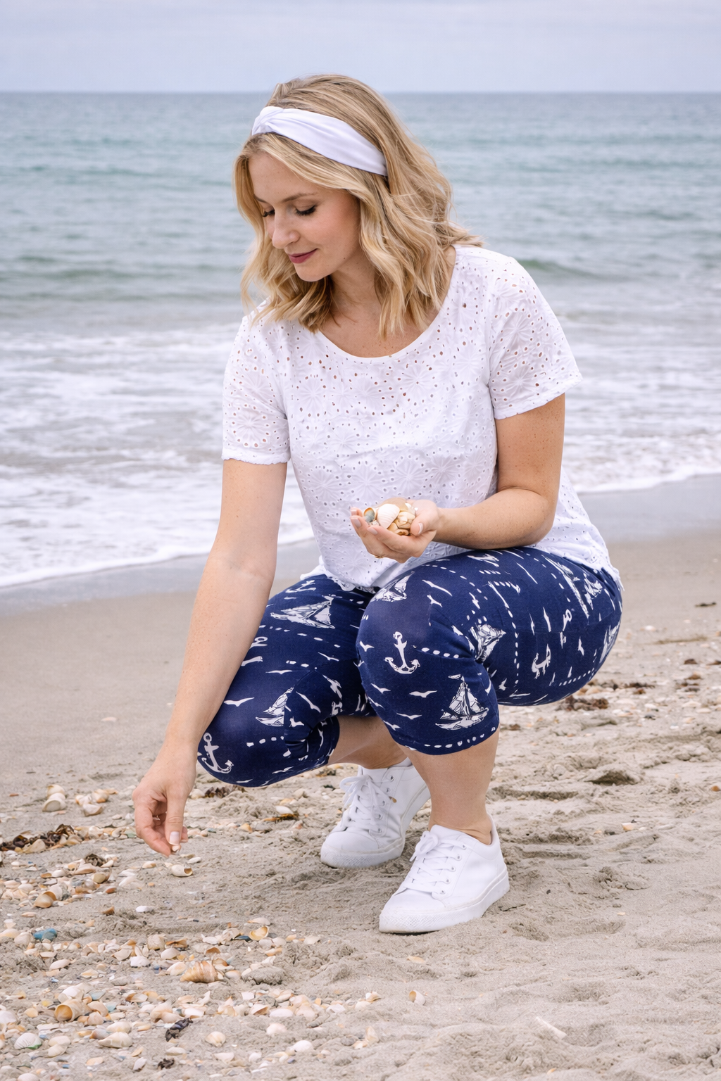 Anchors Away - Women's 3X/5X Plus Size Capris