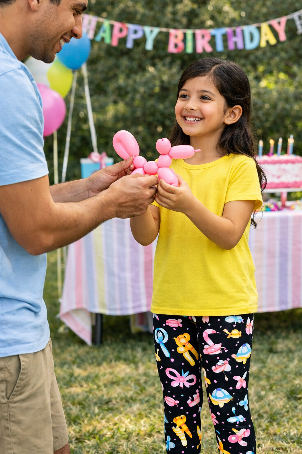 Crazy Balloon Animals - Girls Leggings