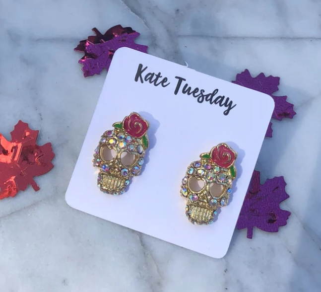 Blingy Skull Earrings