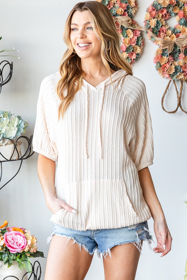 The Brianna - Women's Top in Cream