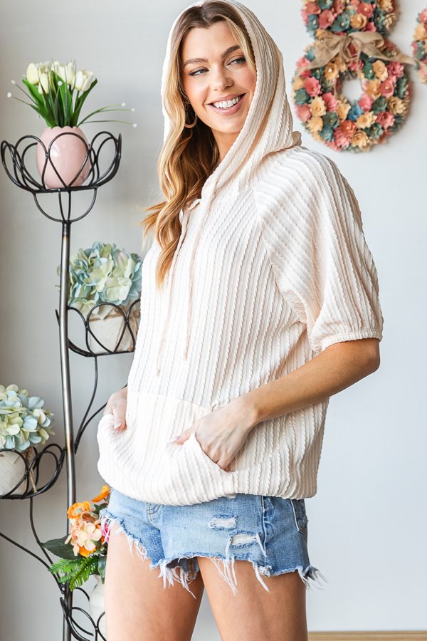 The Brianna - Women's Top in Cream