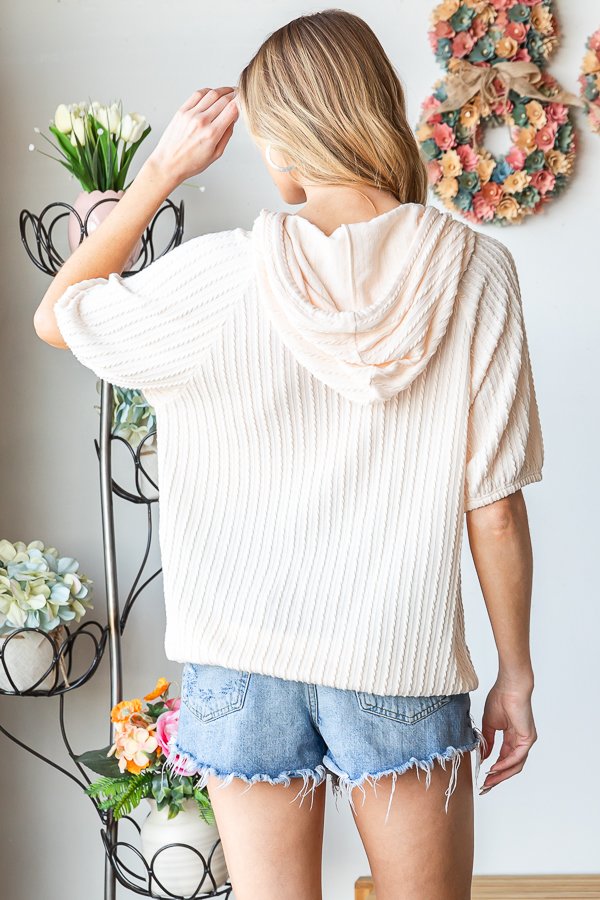 The Brianna - Women's Top in Cream