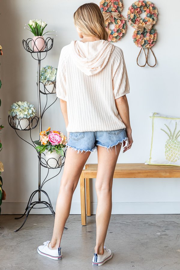 The Brianna - Women's Top in Cream