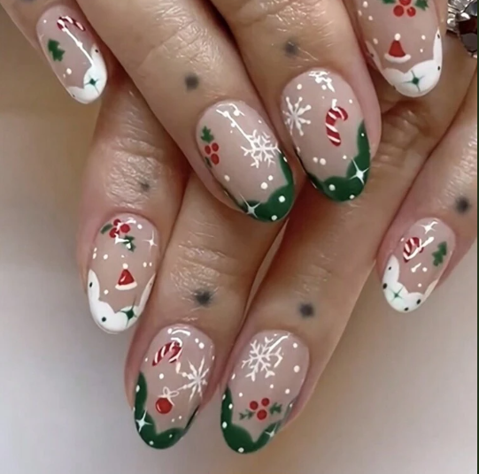 Holiday Windows - Press On Nails