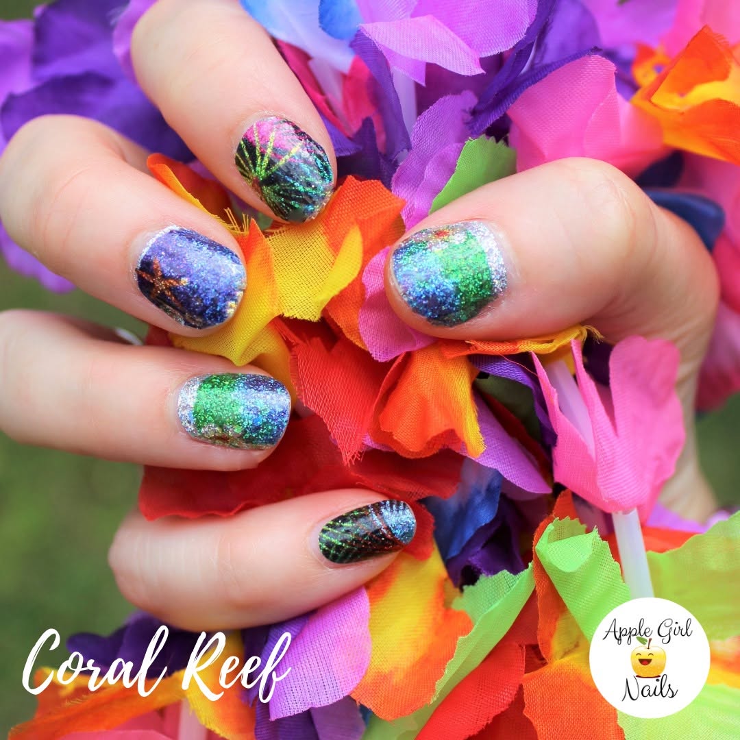 Coral Reef Nail Polish Strips