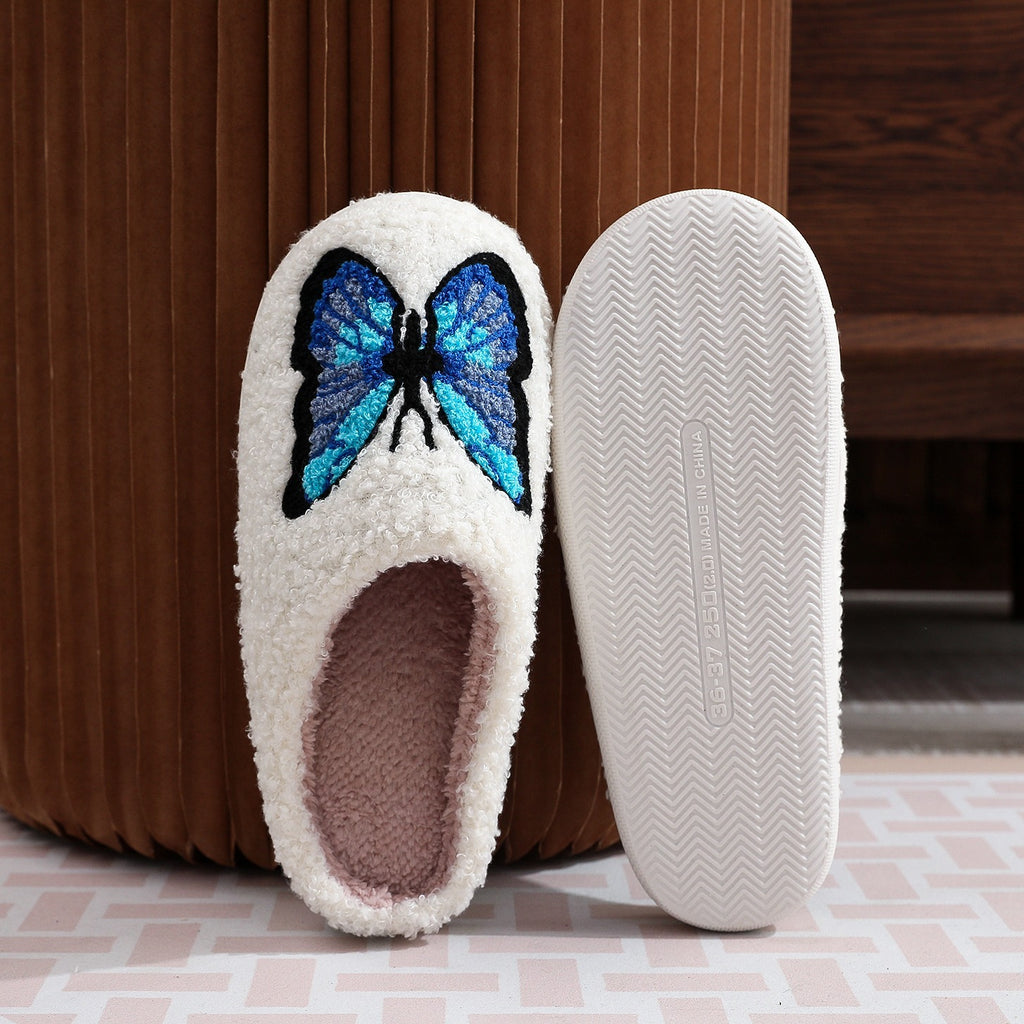 Free Spirit Butterfly - Furry Adult Slippers