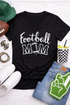 Football Mom - Women's V Neck Tee