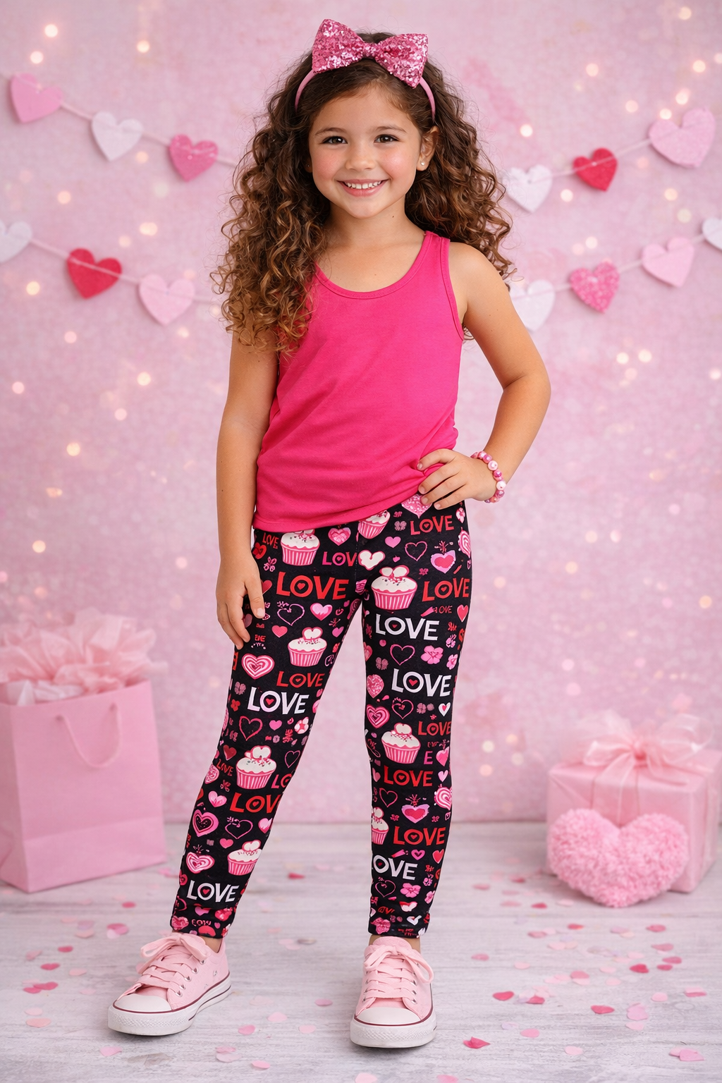 For the Love of Cupcakes - Girls Leggings