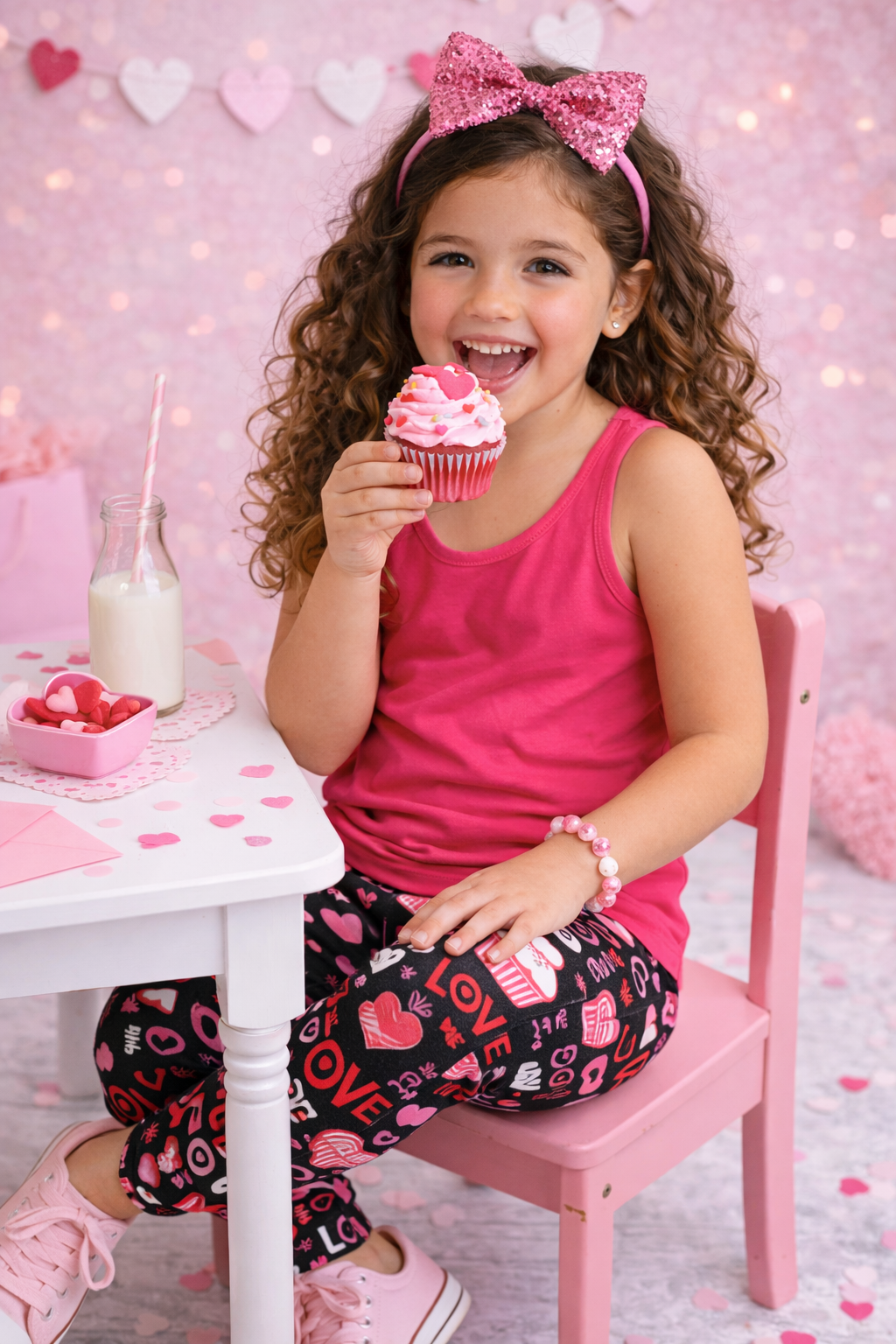 For the Love of Cupcakes - Girls Leggings