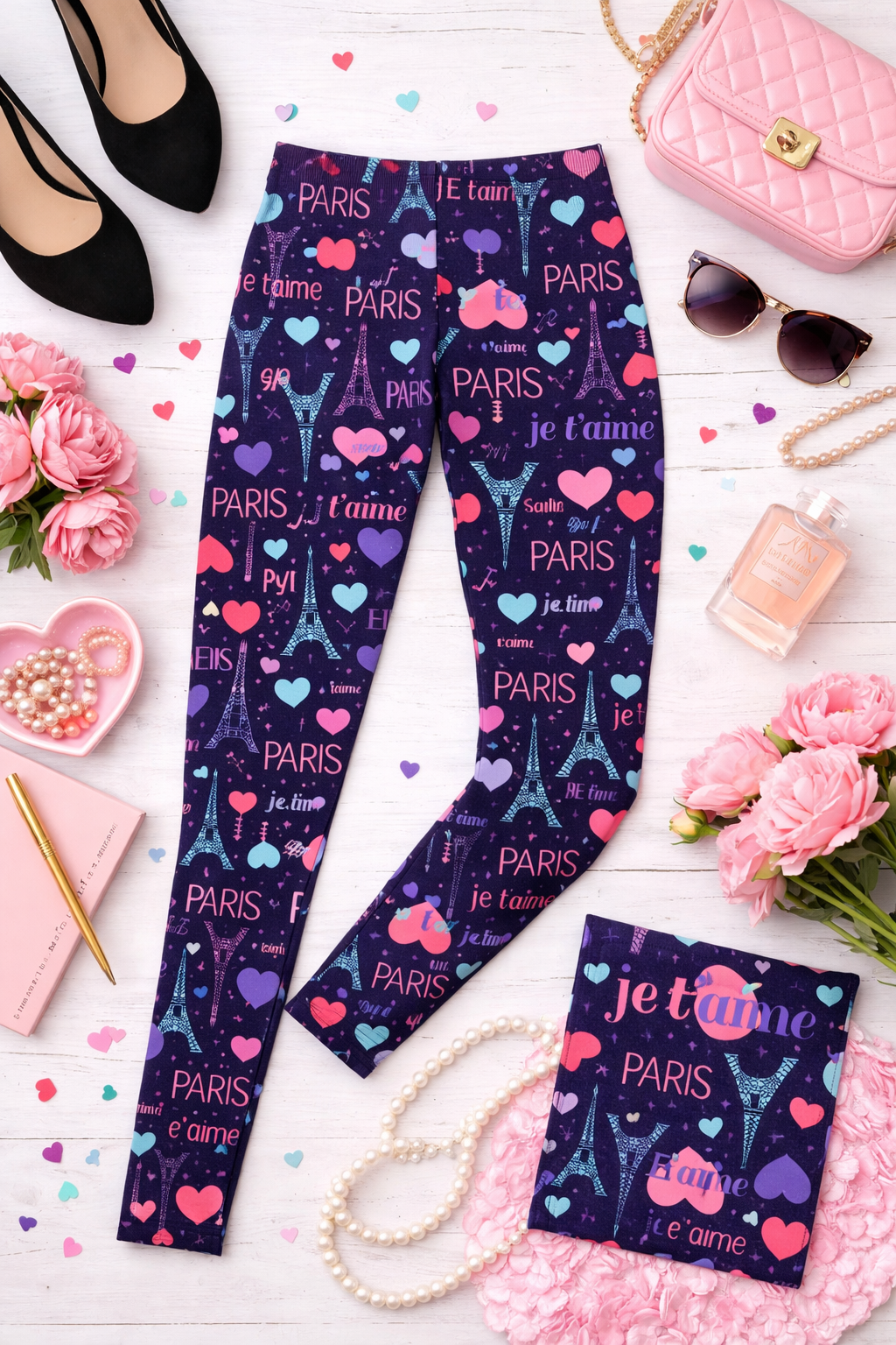 From Paris With Love - Women's Plus Size Leggings