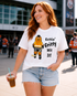 Gettin' Gritty Wit It Crew Neck Tee in White - Unisex Adult