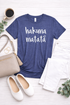 Hakuna Matata - Women's Short Sleeve Top in Navy Blue