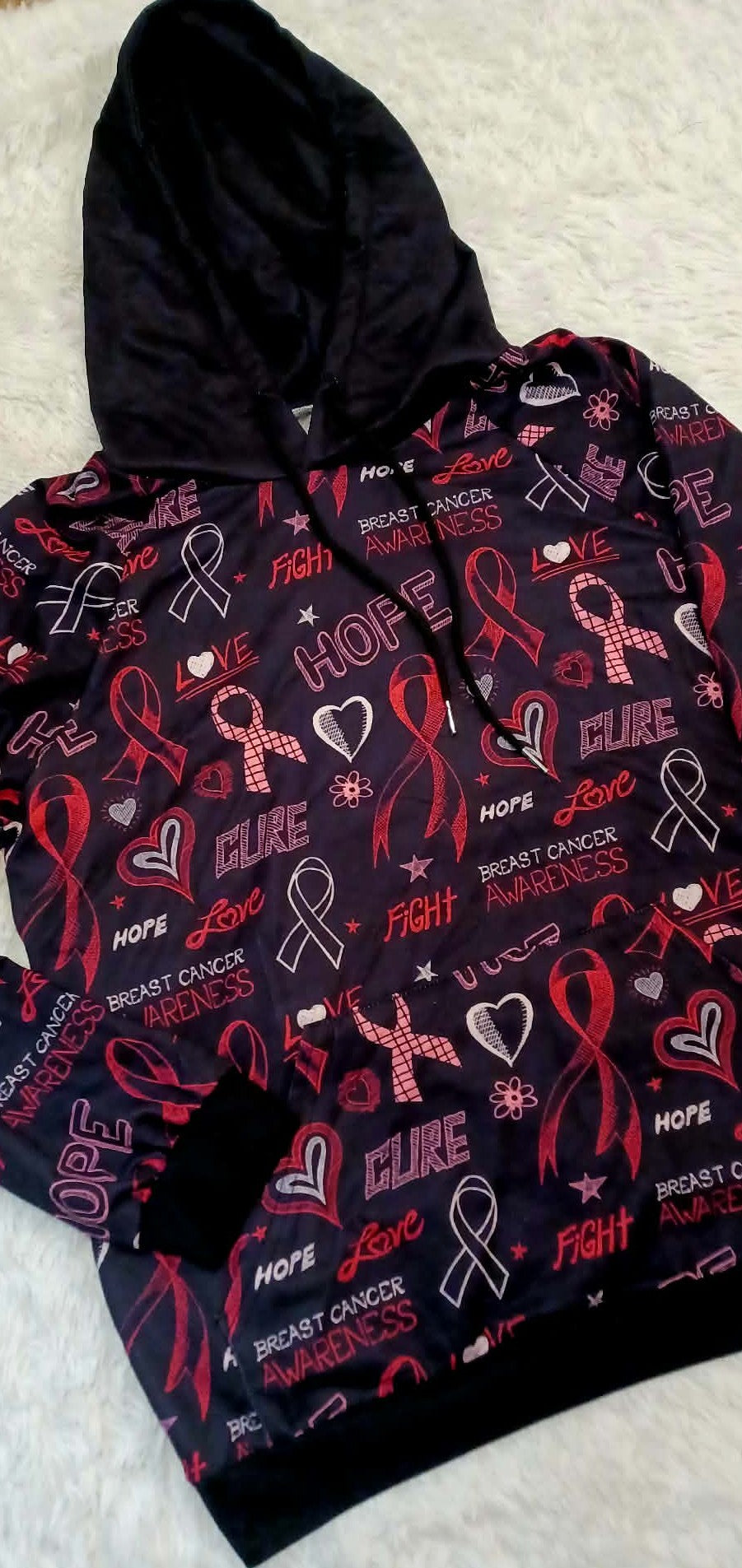 Hope for a Cure - Women's Breast Cancer Awareness Hoodie