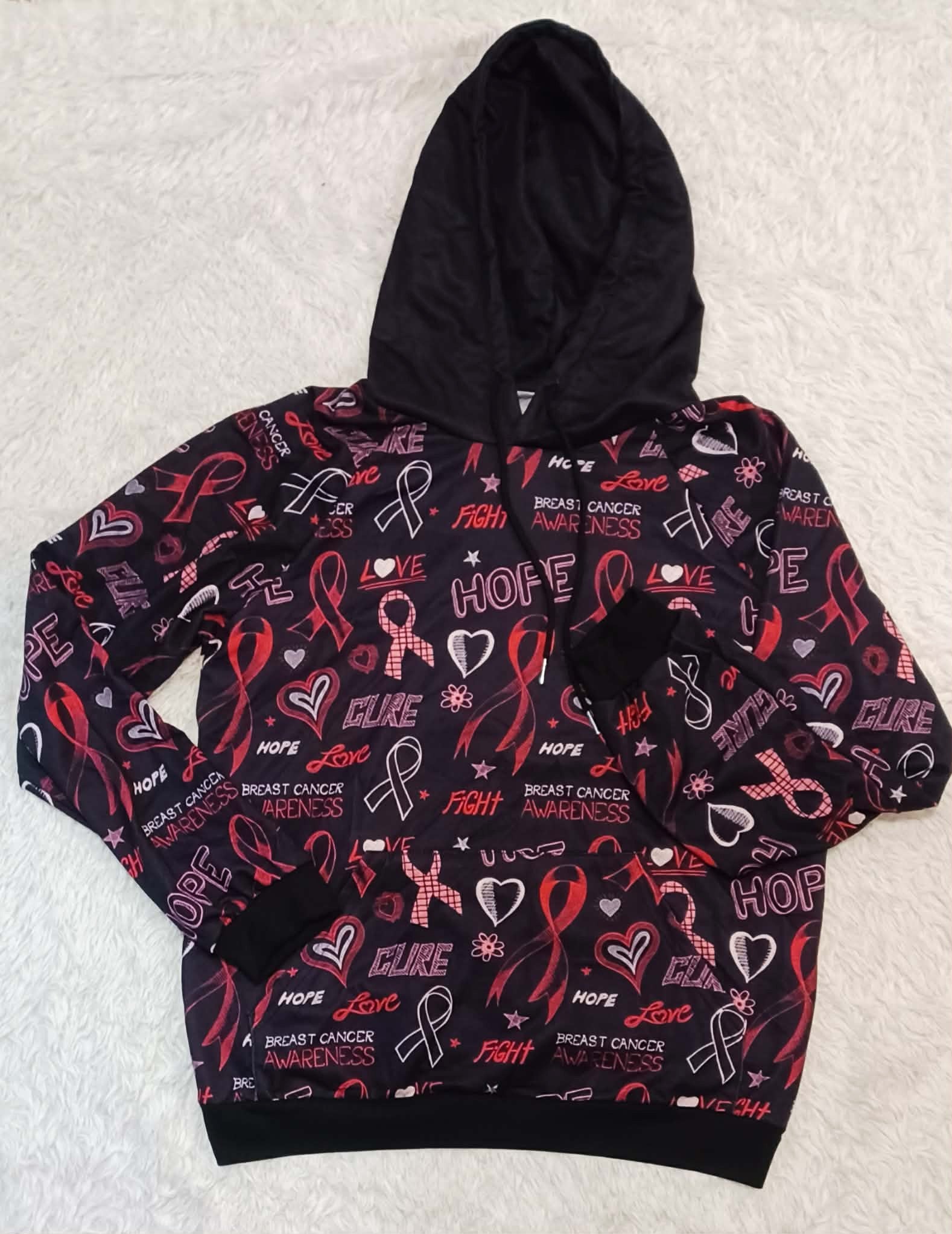 Hope for a Cure - Women's Breast Cancer Awareness Hoodie