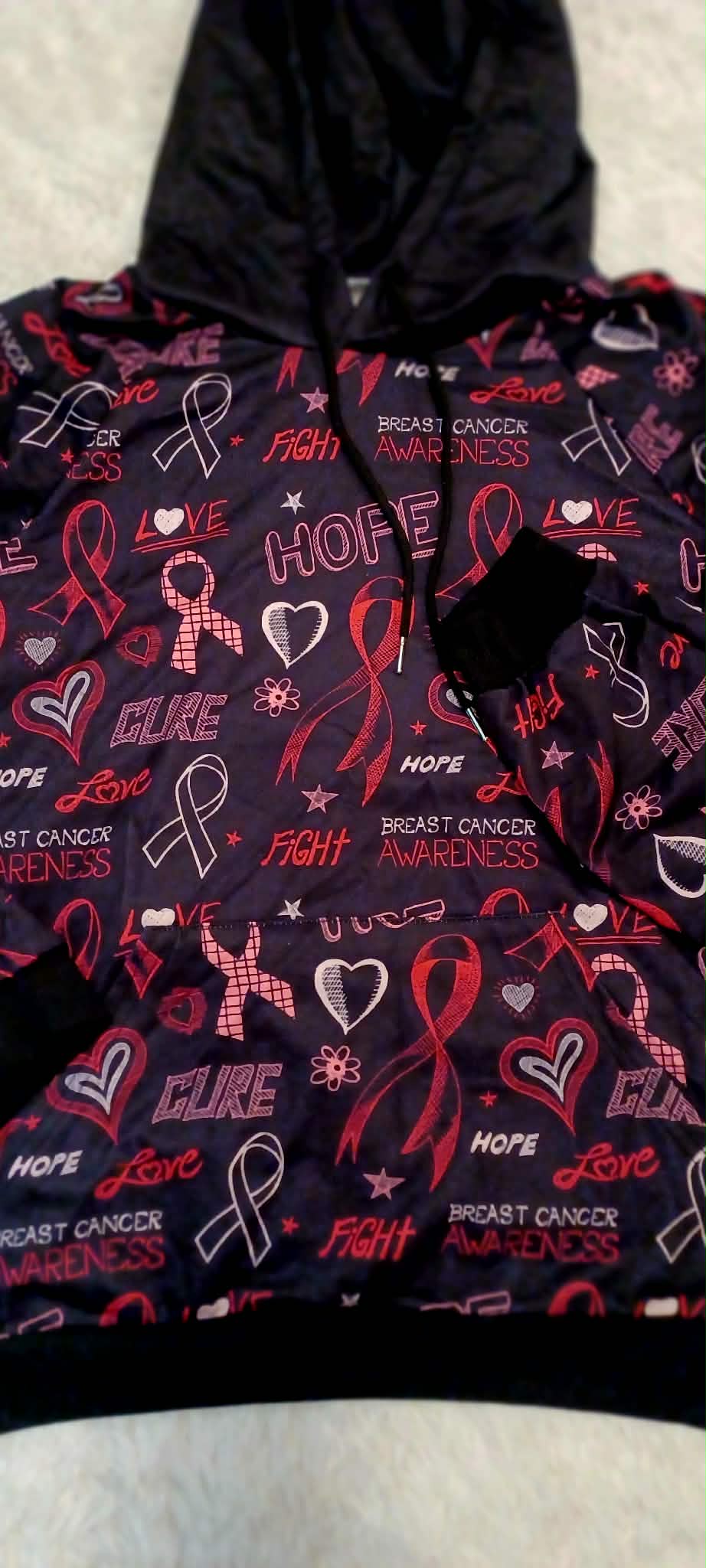 Hope for a Cure - Women's Breast Cancer Awareness Hoodie