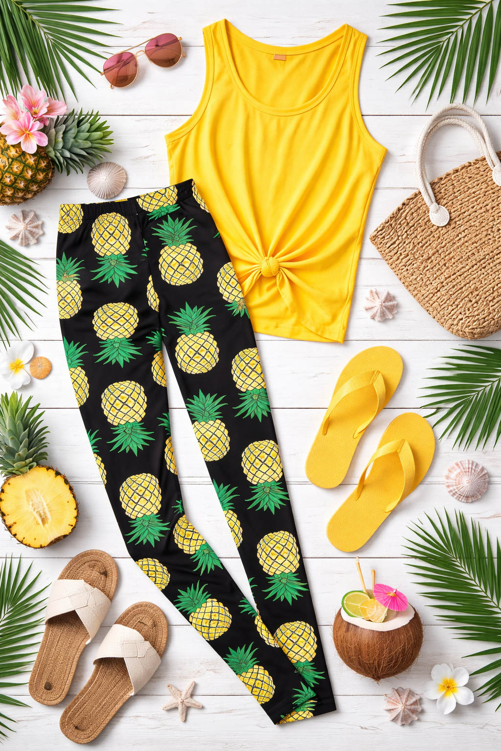 Island Fruit - Women's One Size Leggings