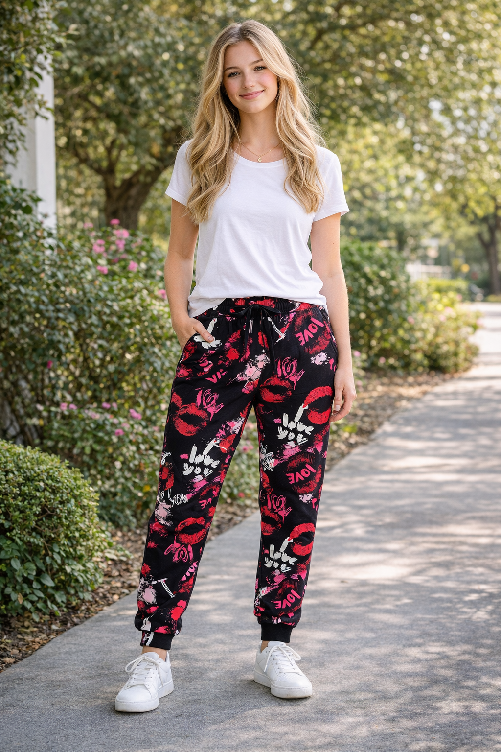 Love You Bunches - Women's Jogger Pajama Bottom