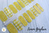 Lemon Gingham Nail Polish Strips