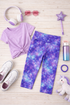Mermaid Galaxy Capris - Girls