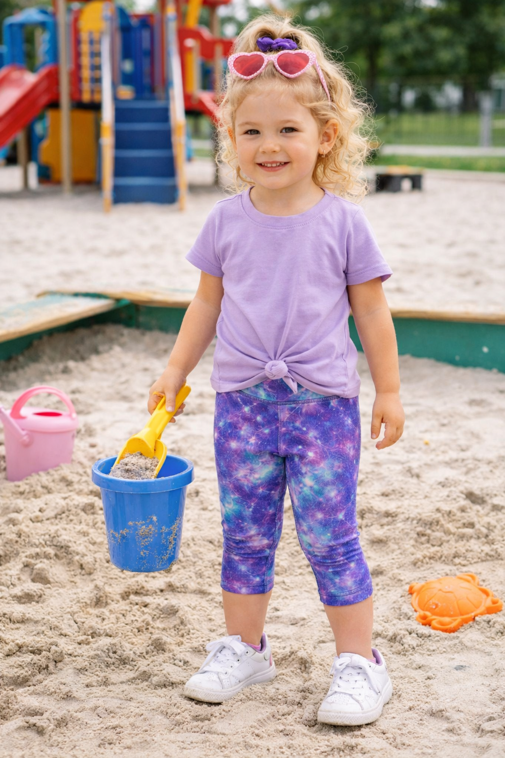 Mermaid Galaxy Capris - Girls